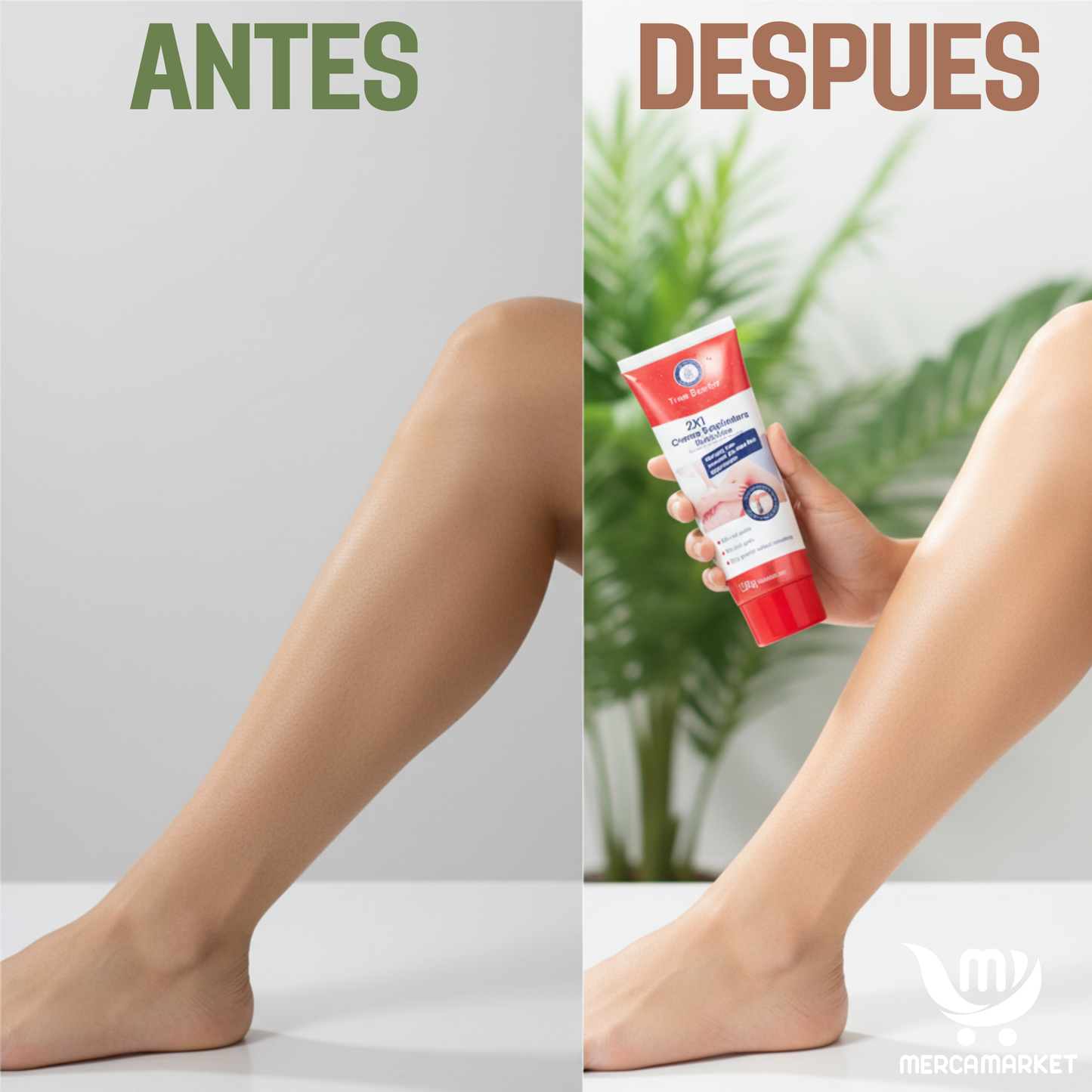 2X1 Crema depiladora MEDICA-Retrasa el crecimiento del vello y lo remueve en segundos
