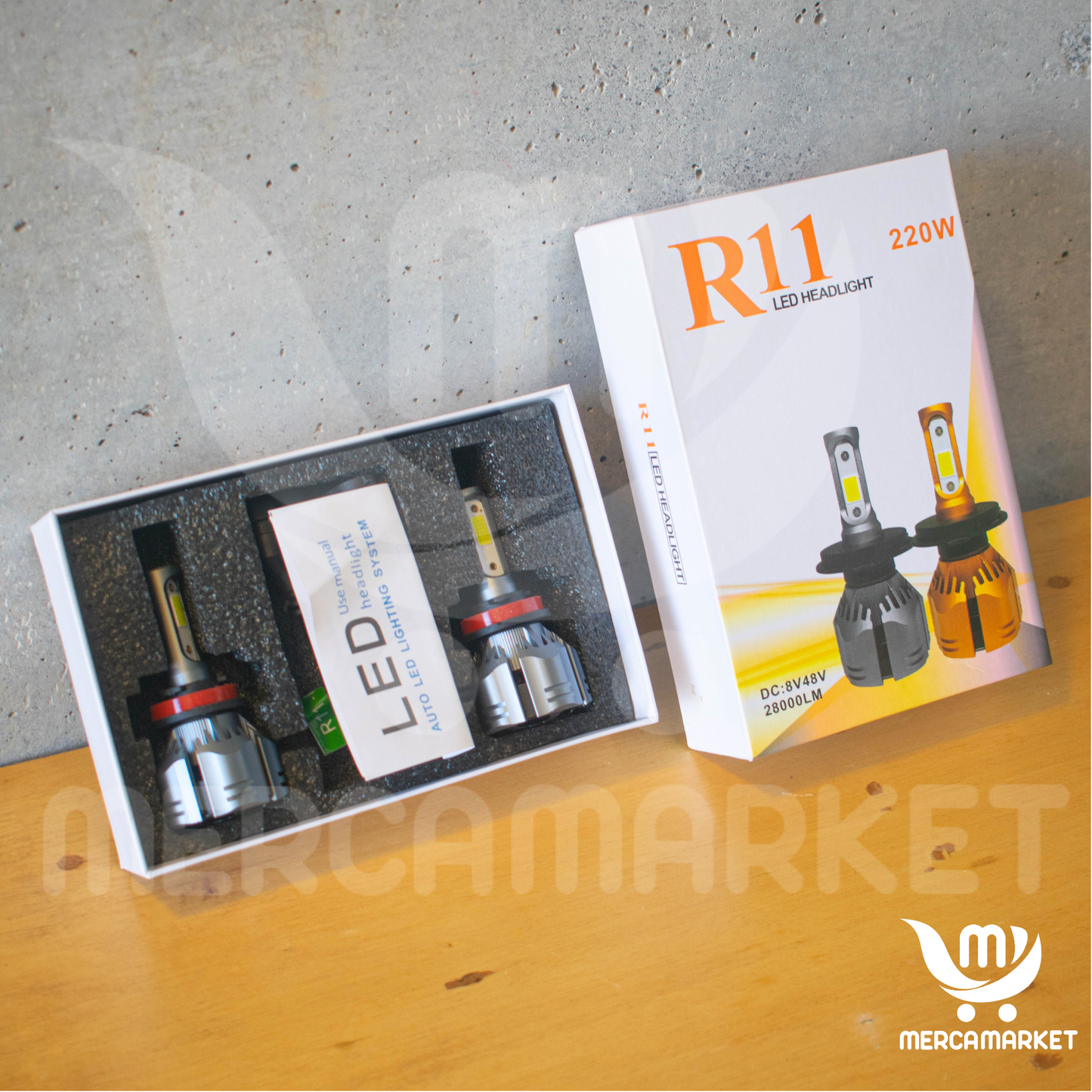 Luces LED H4-H11 28000LM-Potencia Extrema con Sistema de Enfriamiento+ 2 AÑOS DE GARANTIA