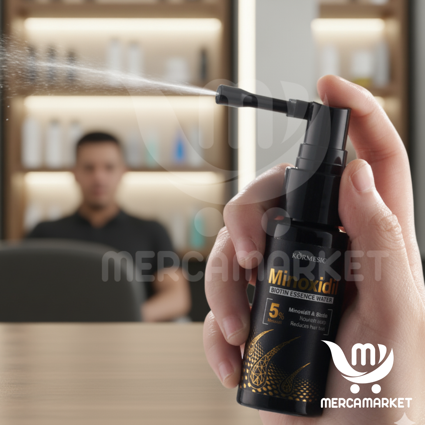 2X1 Aceite capilar con Minoxidil al 5% y Biotina – KORMESIC