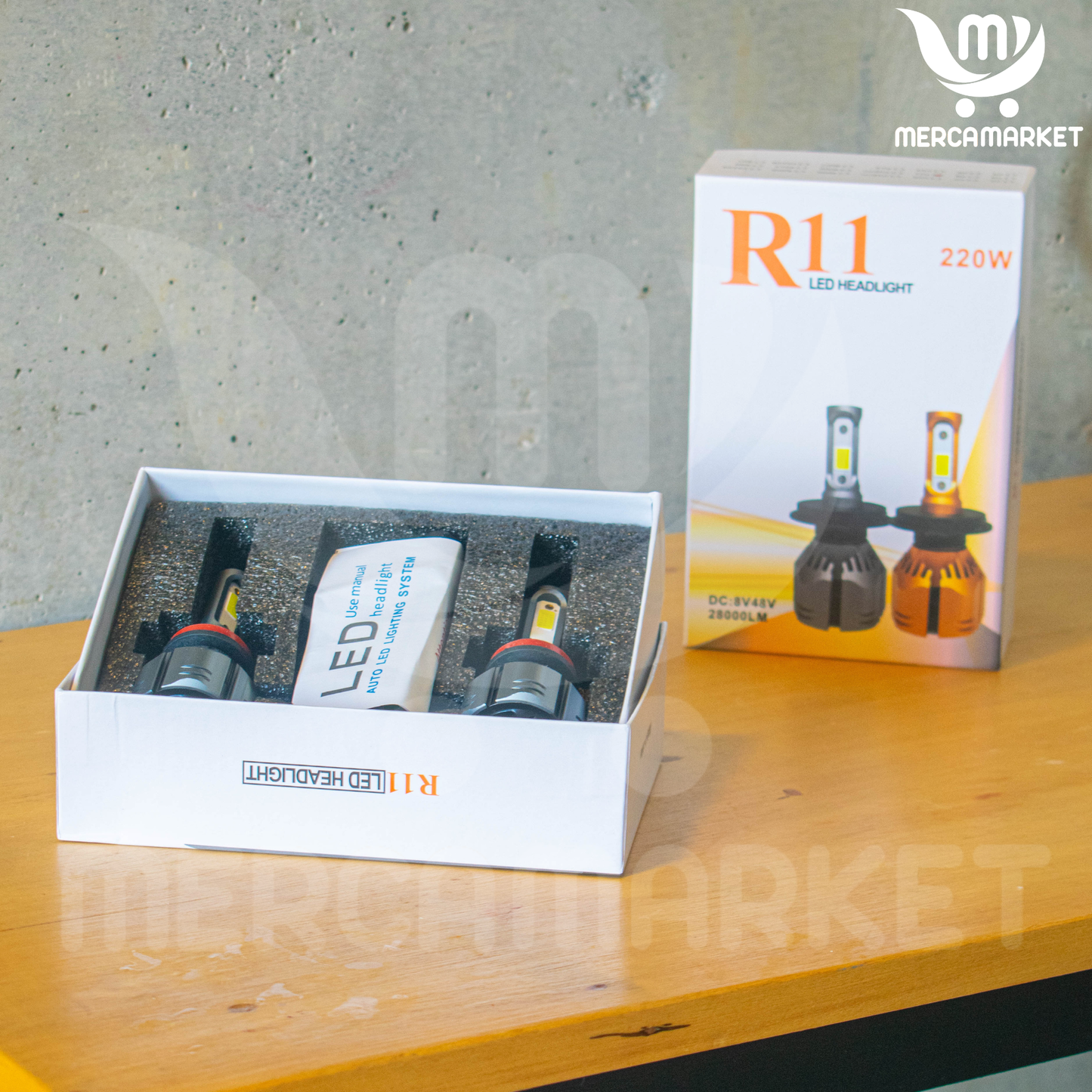 Luces LED H4-H11 28000LM-Potencia Extrema con Sistema de Enfriamiento+ 2 AÑOS DE GARANTIA
