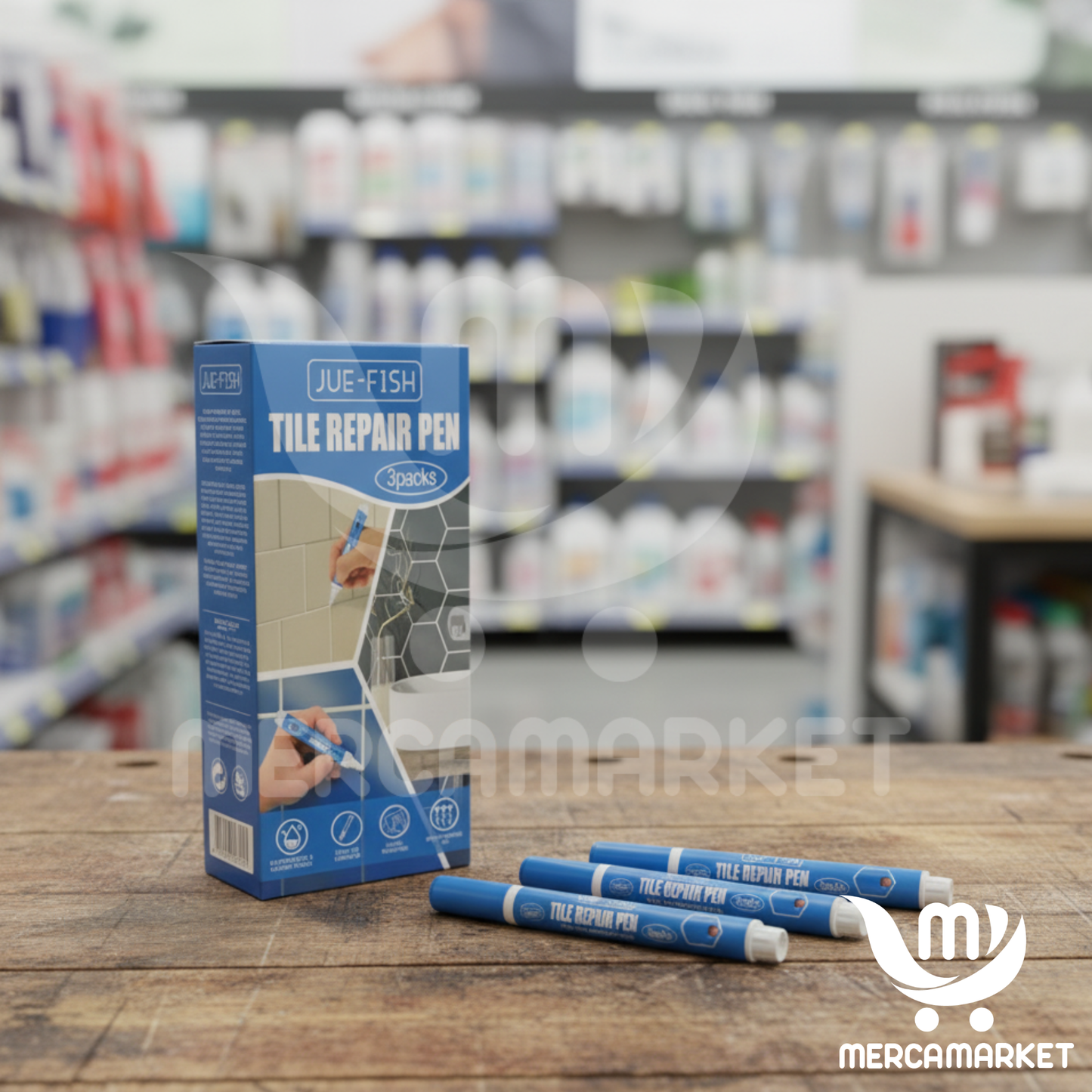 X3 Lápices Reparadores de Azulejos (Pack x3)- Reparación Anti-moho, rápida y sencilla