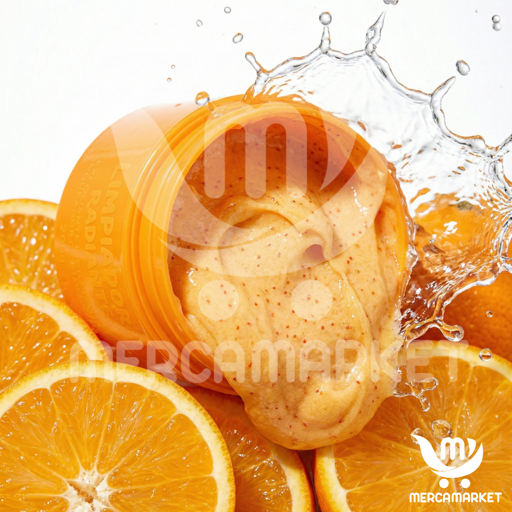 [🔥 OFERTA 2x1 + REGALO] Gel Exfoliante Blanqueador de Naranja | Fórmula Avanzada con Niacinamida + Vitamina C.