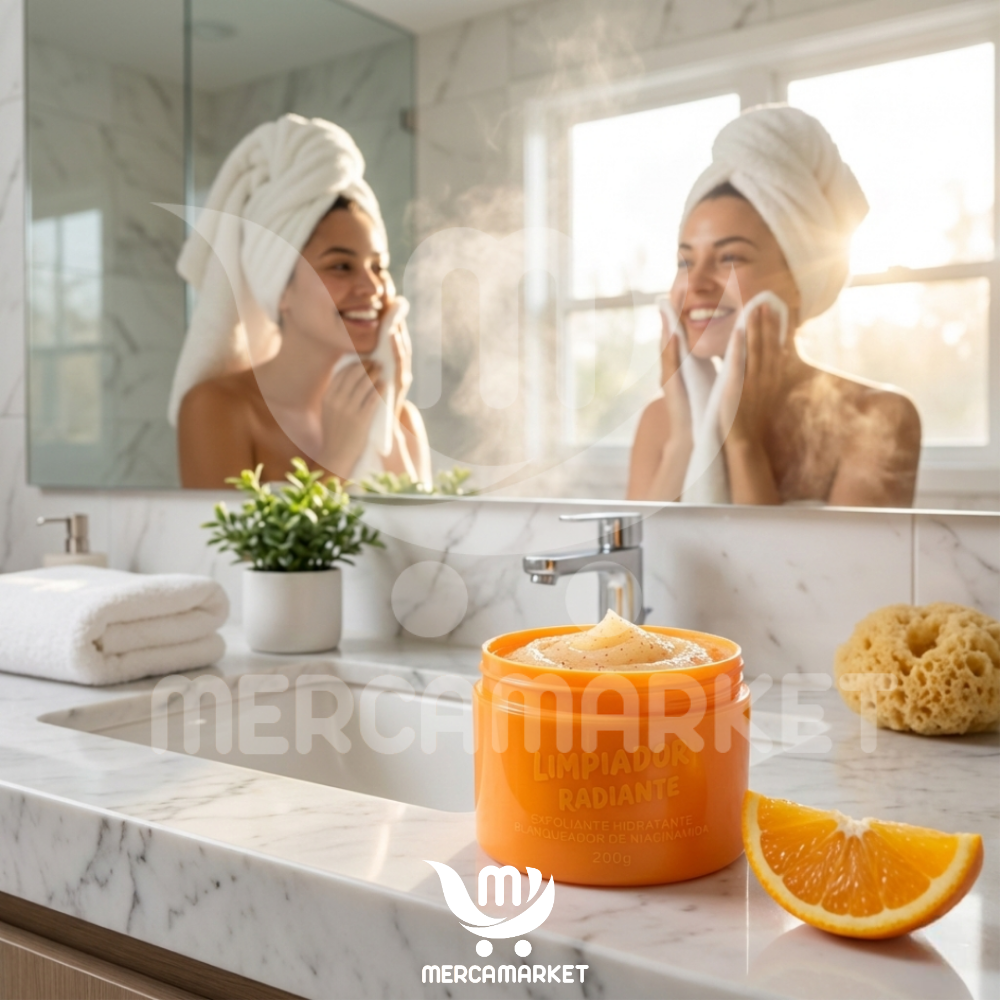 [🔥 OFERTA 2x1 + REGALO] Gel Exfoliante Blanqueador de Naranja | Fórmula Avanzada con Niacinamida + Vitamina C.