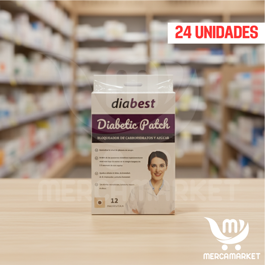 2X1 Parches diabéticos (24 UNDS)-Bloqueador de Azúcar y Carbohidratos