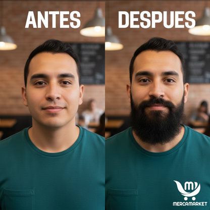 2X1 Aceite Premium para barba- Crecimiento Real desde Cero