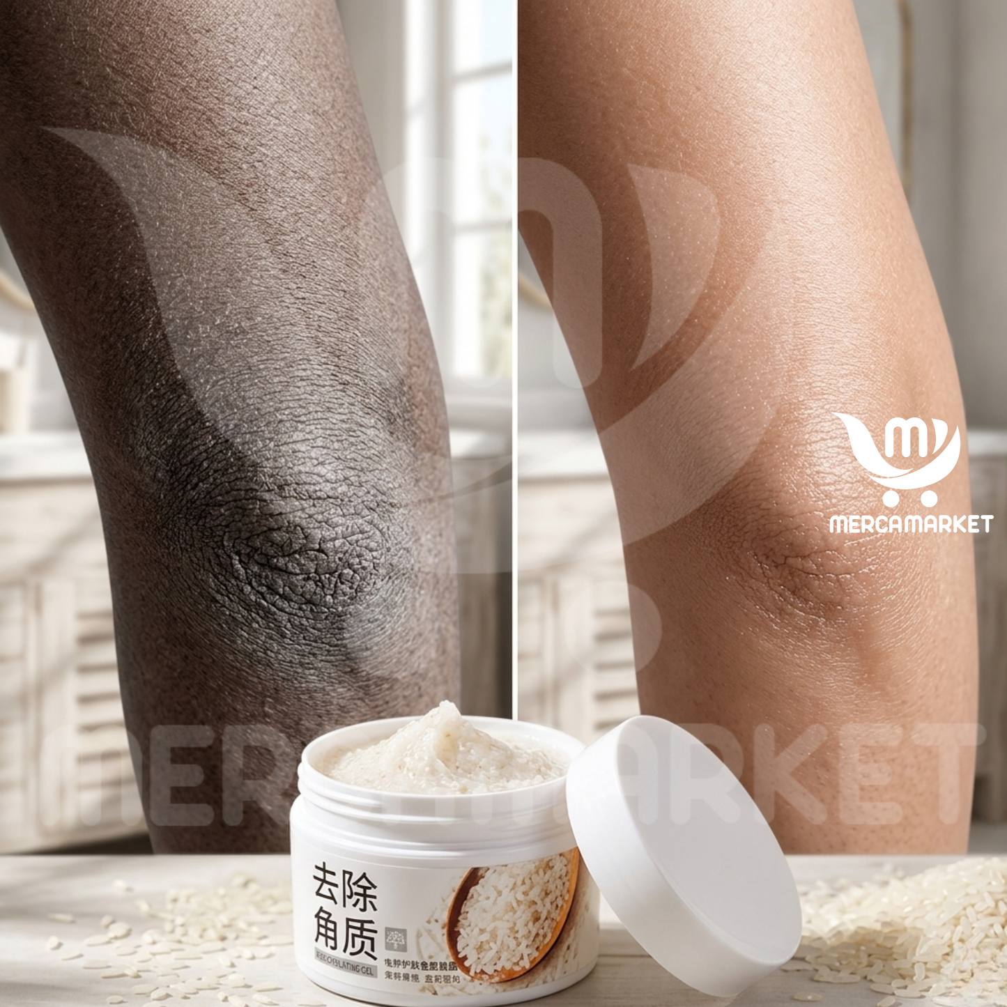 [🔥 OFERTA 2x1 + REGALO] Gel Exfoliante Aclarante de Arroz | Limpieza Profunda, Cero Puntos Negros y Efecto Mate