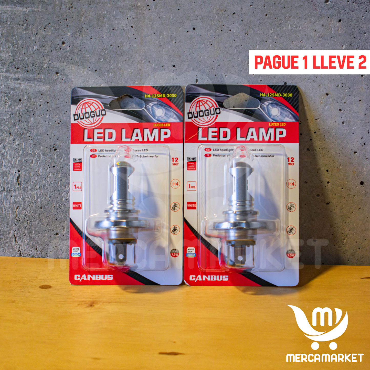 LUZ LED CON LUPA INTEGRADA PARA MOTOS H4 (🎅OFERTA 2X1 NAVIDEÑA + REGALO GRATIS🎁)