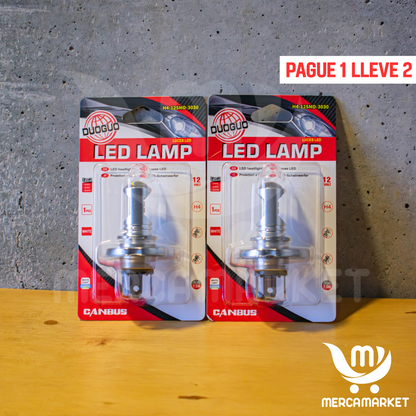 LUZ LED CON LUPA INTEGRADA PARA MOTOS H4 (🎅OFERTA 2X1 NAVIDEÑA + REGALO GRATIS🎁)