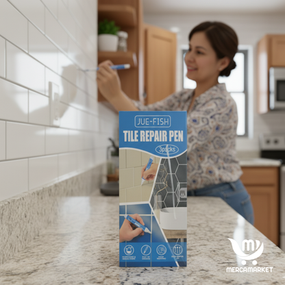 X3 Lápices Reparadores de Azulejos (Pack x3)- Reparación Anti-moho, rápida y sencilla