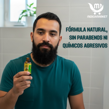 2X1 Aceite Premium para barba- Crecimiento Real desde Cero