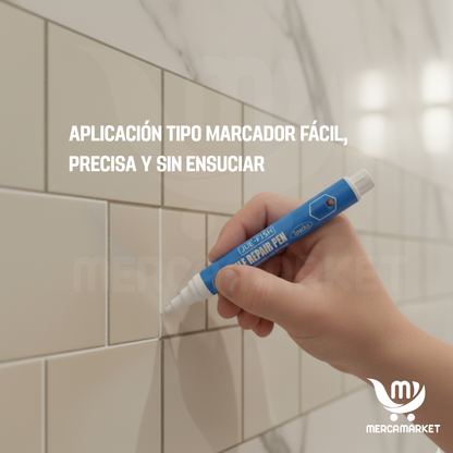 X3 Lápices Reparadores de Azulejos (Pack x3)- Reparación Anti-moho, rápida y sencilla