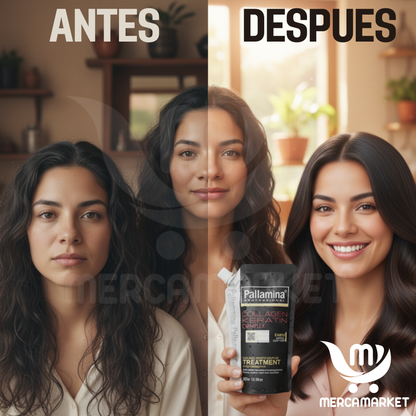 TRATAMIENTO PROFESIONAL CON KERATINA Y COLAGENO-Restauración profunda para cabello dañado