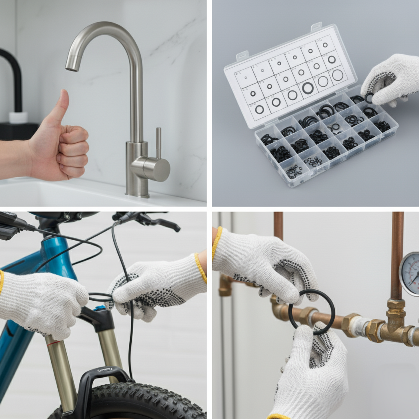 Set de Orrines de Goma – 270 Unidades para Fugas y Presión.