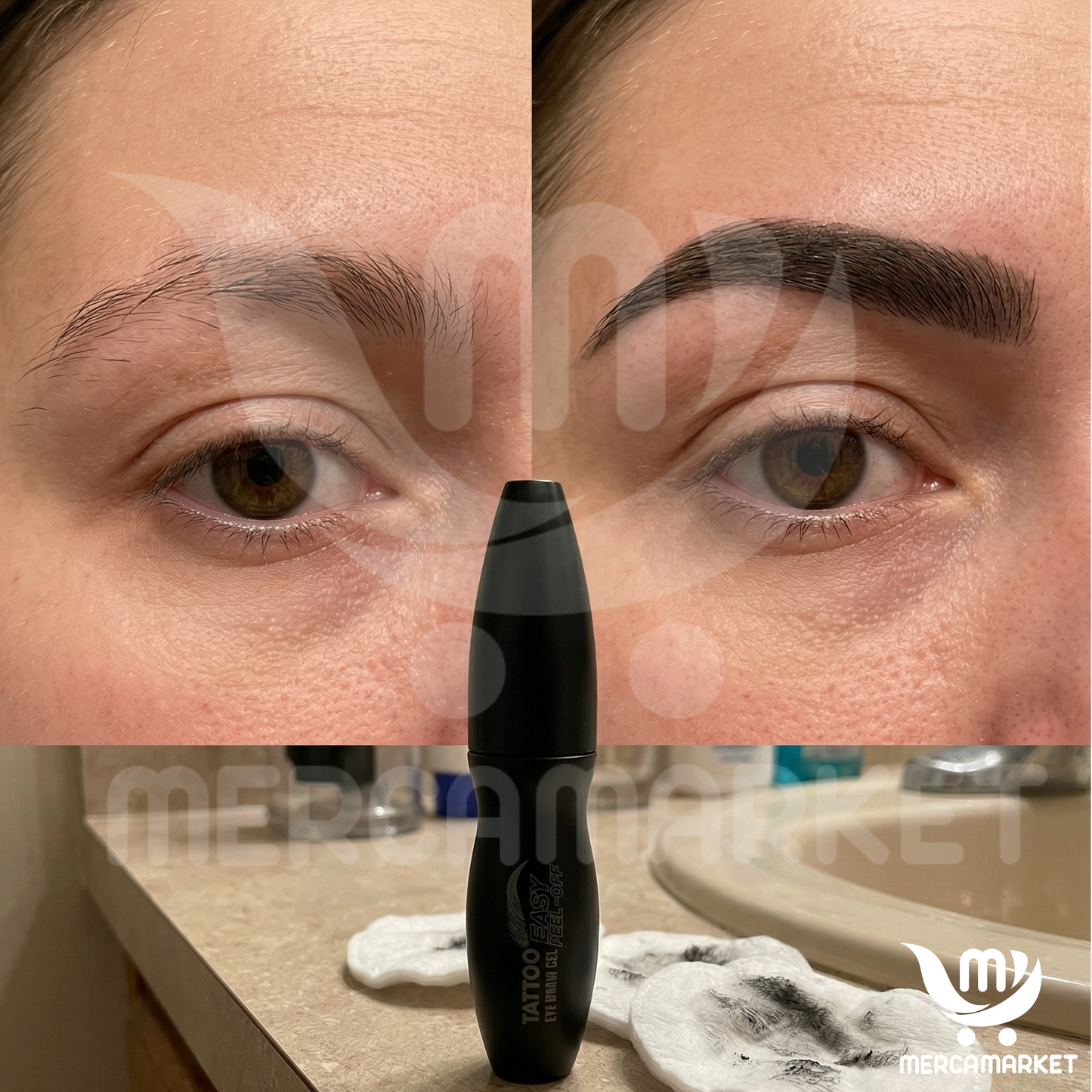 [🔥 OFERTA 2x1 + REGALO] Tatuador de cejas en gel |+72Horas de Duración, Cero Retoques y No Se Corre.