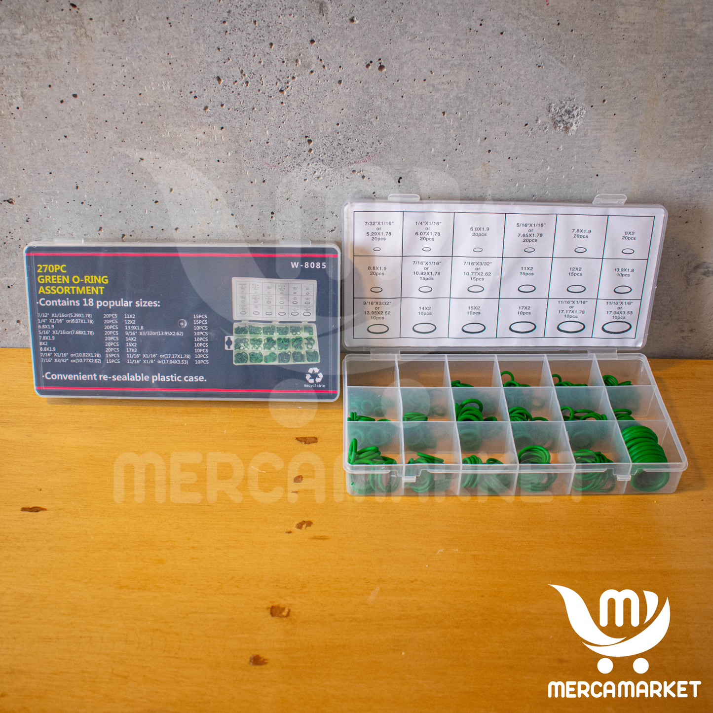 Set de Orrines de Goma – 270 Unidades para Fugas y Presión.