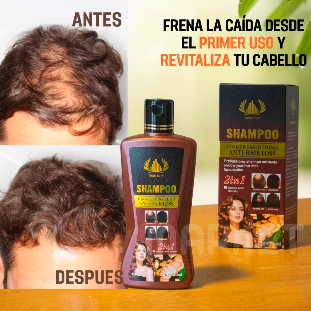 Shampoo Especializado en Anticaída y Crecimiento - Recupera tu Cabello al Instante
